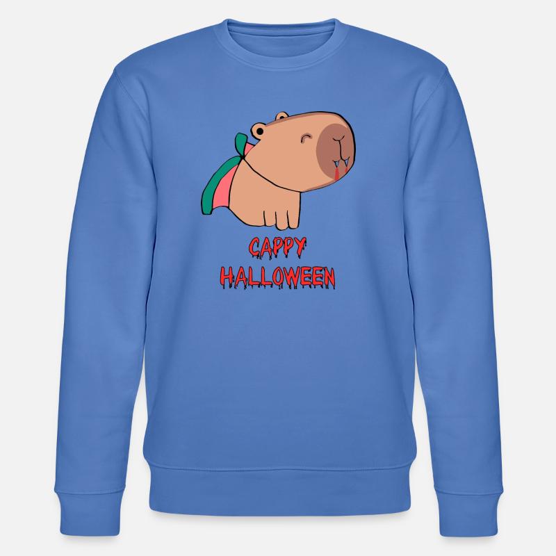 Cappy Halloween - Stanley/Stella Unisex Bio-Sweatshirt CHANGER  - Blau