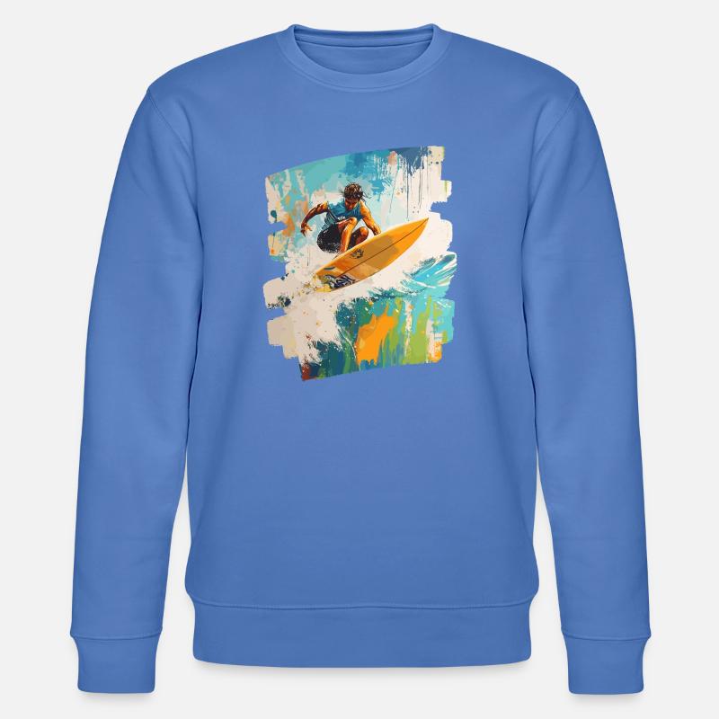 Surfeur Surf Planche de surf Surf - Sweat bio CHANGER Stanley/Stella Unisexe - bleu