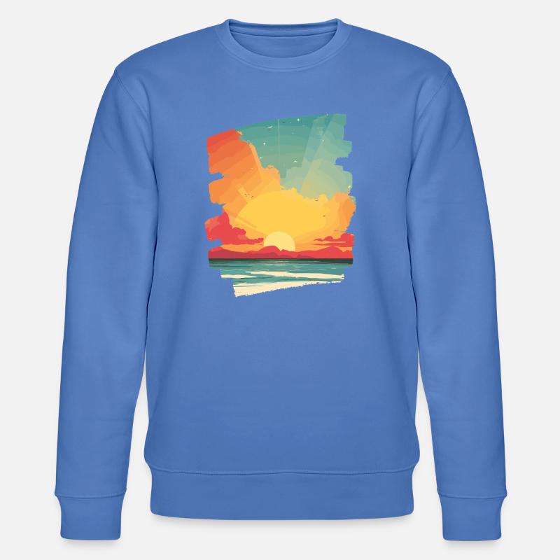 Coucher de soleil d’été - Sweat bio CHANGER Stanley/Stella Unisexe - bleu