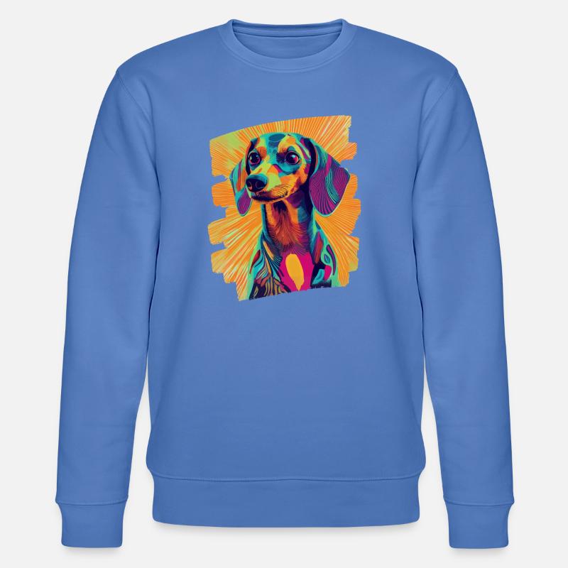 Dackel Dachshund - Stanley/Stella Unisex Bio-Sweatshirt CHANGER  - Blau