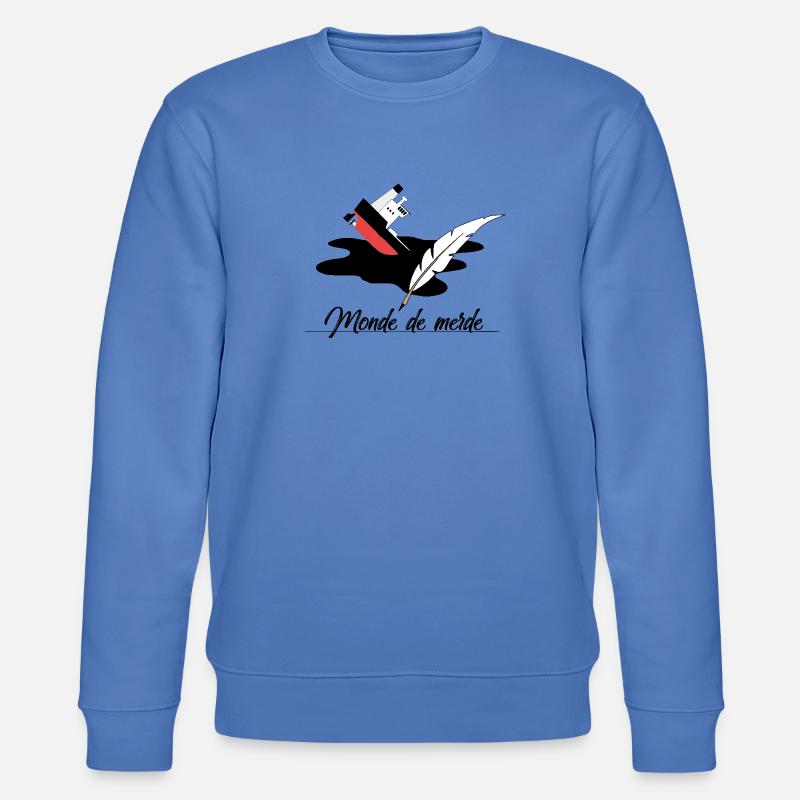 Scheißwelt - Stanley/Stella Unisex Bio-Sweatshirt CHANGER  - Blau