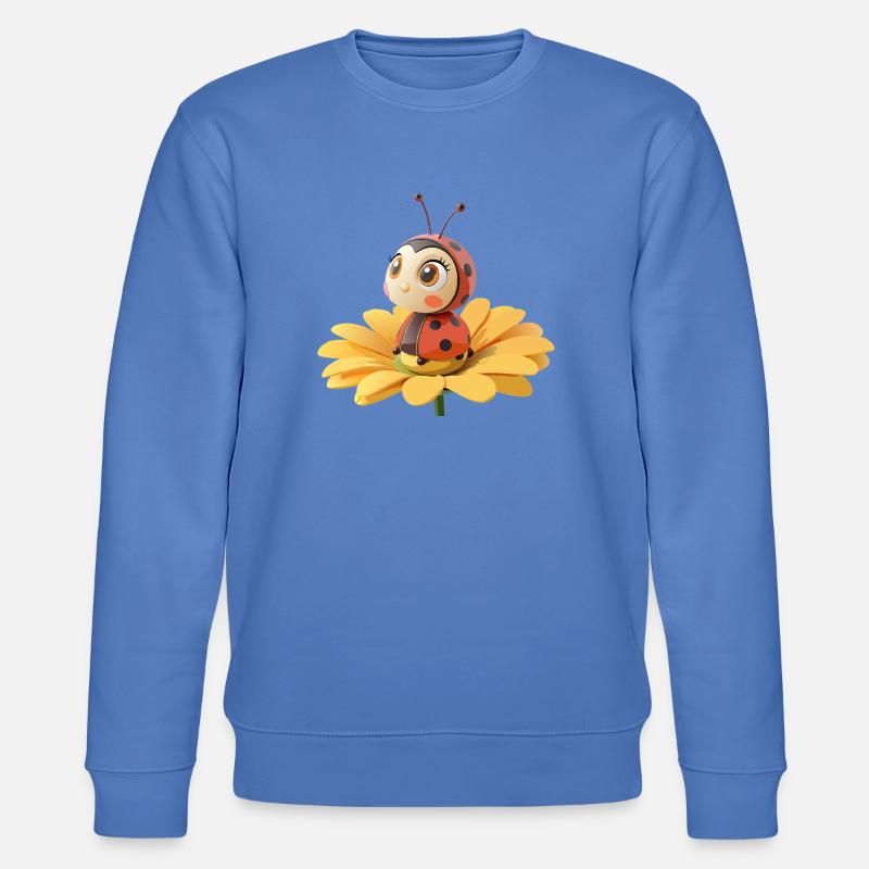 Coccinelle mignonne sur une fleur - Sweat bio CHANGER Stanley/Stella Unisexe - bleu