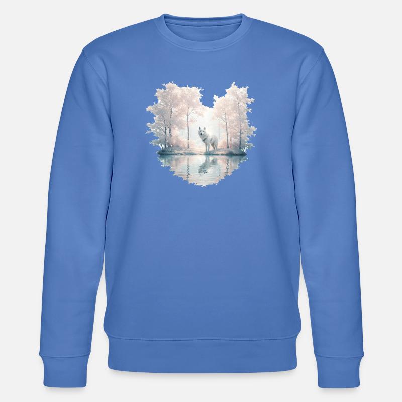 Traum Wolf - Stanley/Stella Unisex Bio-Sweatshirt CHANGER  - Blau