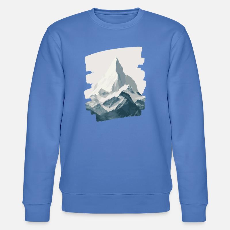 Berge Klettern Kletterer Wandern - Stanley/Stella Unisex Bio-Sweatshirt CHANGER  - Blau