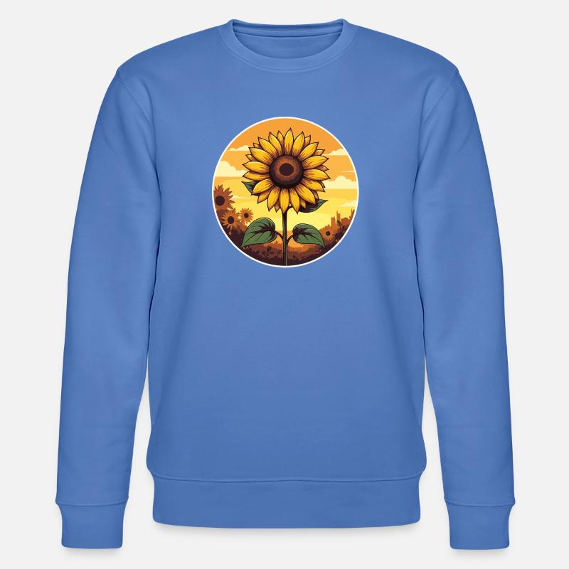 Tournesol doré coucher de soleil Art - Sweat bio CHANGER Stanley/Stella Unisexe - bleu