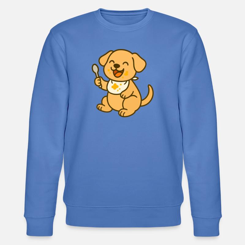 Futtern mit Welpenliebe - Stanley/Stella Unisex Bio-Sweatshirt CHANGER  - Blau