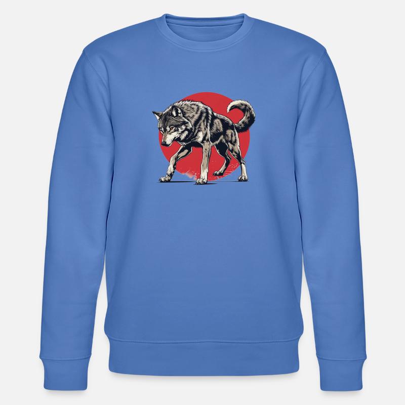 Epischer Wolf - Stanley/Stella Unisex Bio-Sweatshirt CHANGER  - Blau