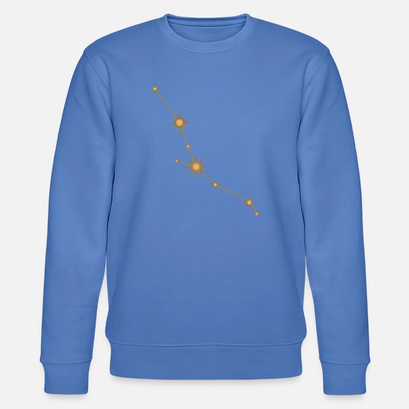 Sternbild Stier Sternzeichen Sternzeichen Golden - Stanley/Stella Unisex Bio-Sweatshirt CHANGER - Blau