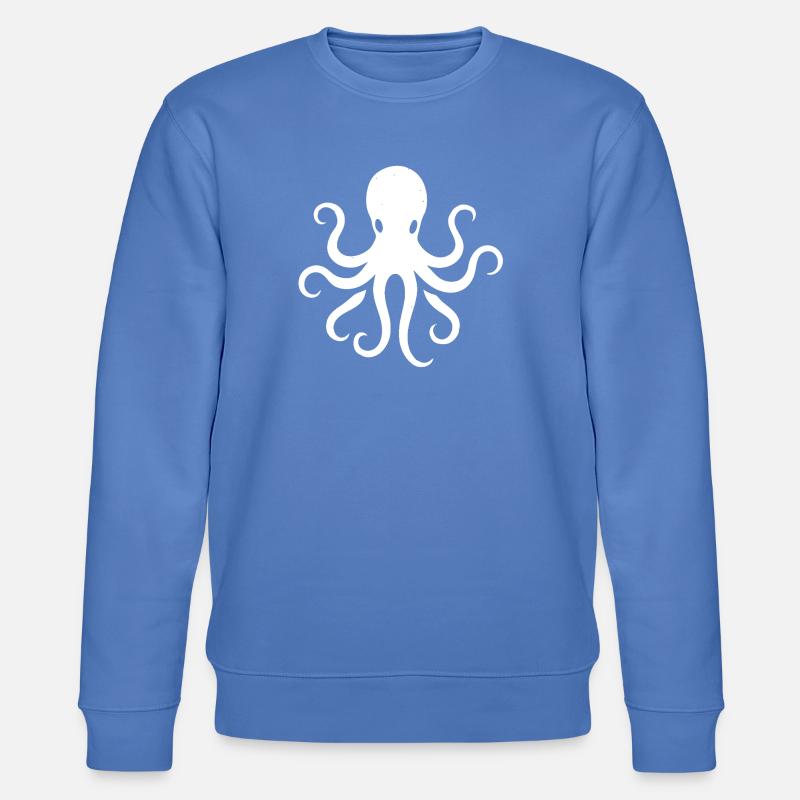 Oktopus - Stanley/Stella Unisex Bio-Sweatshirt CHANGER - Blau