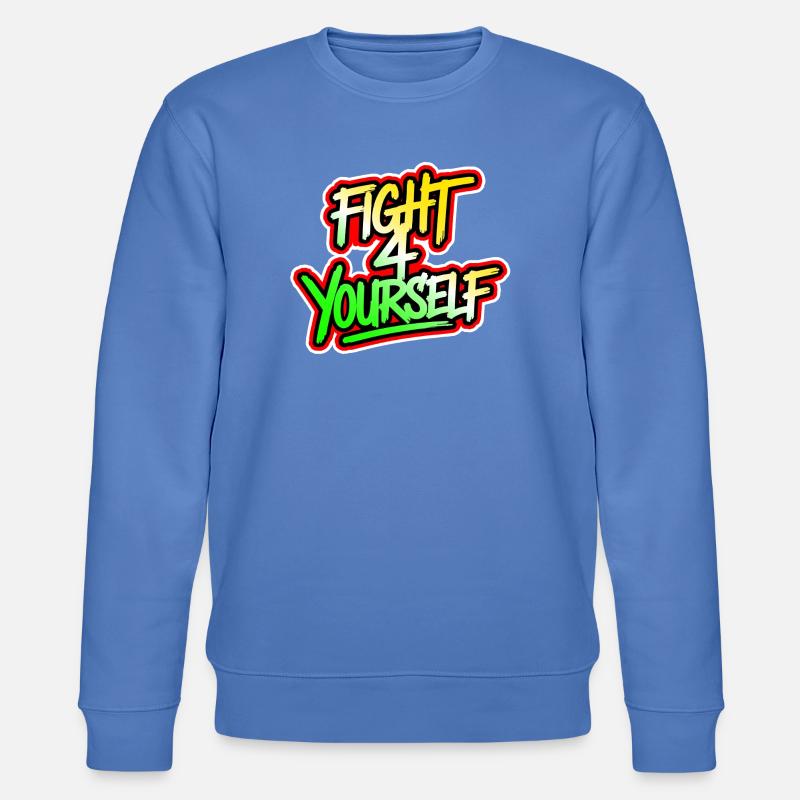 Combattez-vous à 4 vous-même - Sweat bio CHANGER Stanley/Stella Unisexe - bleu