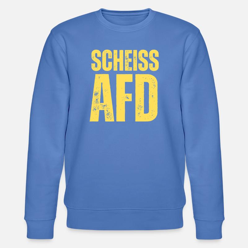 Scheiss AFD - Stanley/Stella Unisex Bio-Sweatshirt CHANGER  - Blau