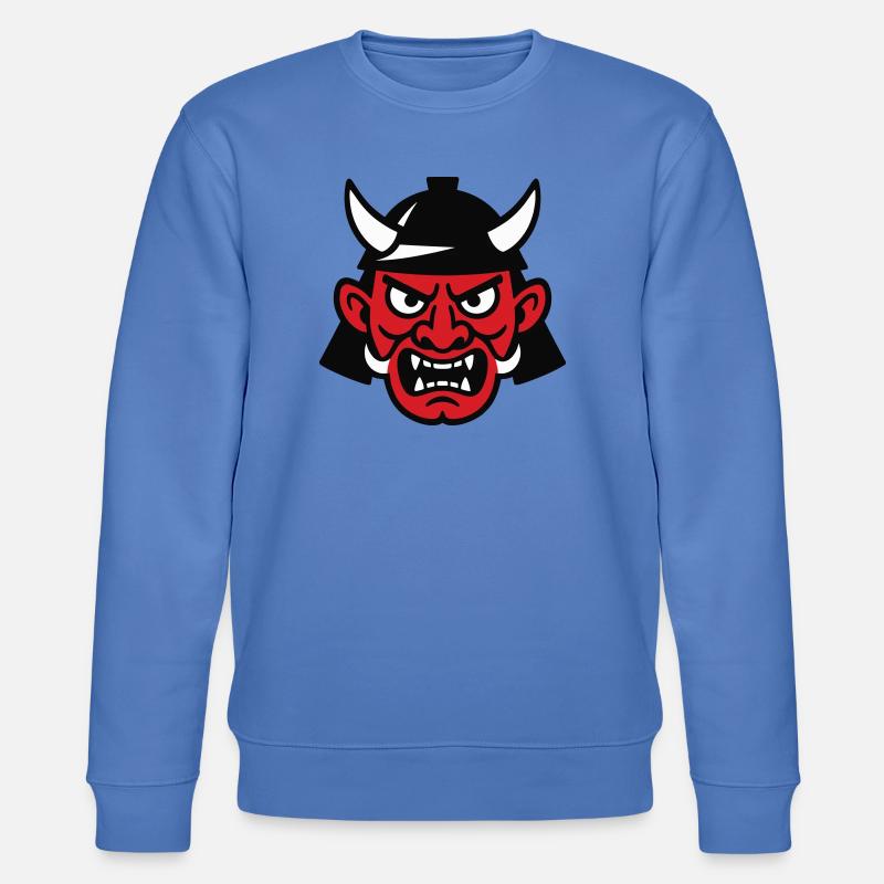 Samurai Devil - Stanley/Stella Unisex Bio-Sweatshirt CHANGER  - Blau