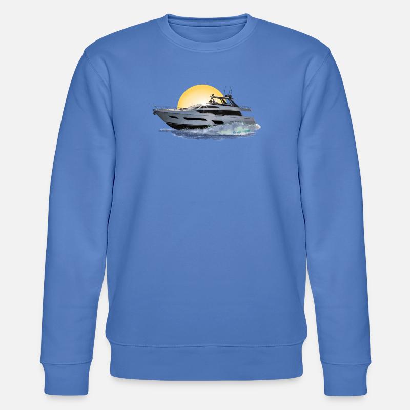 Motorboot - Stanley/Stella Unisex Bio-Sweatshirt CHANGER  - Blau