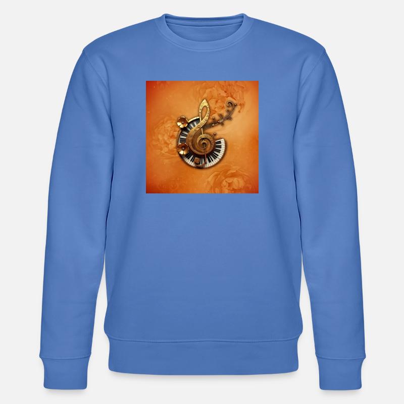 Style musical abstrait avec des fleurs - Sweat bio CHANGER Stanley/Stella Unisexe - bleu