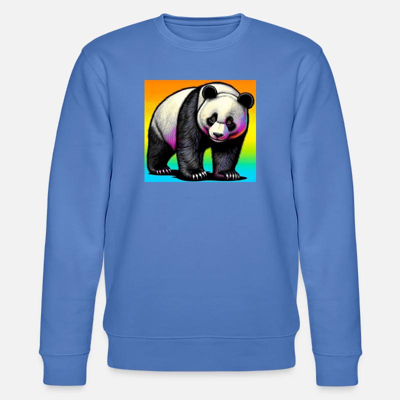 Panda - Stanley/Stella Unisex Bio-Sweatshirt CHANGER  - Blau
