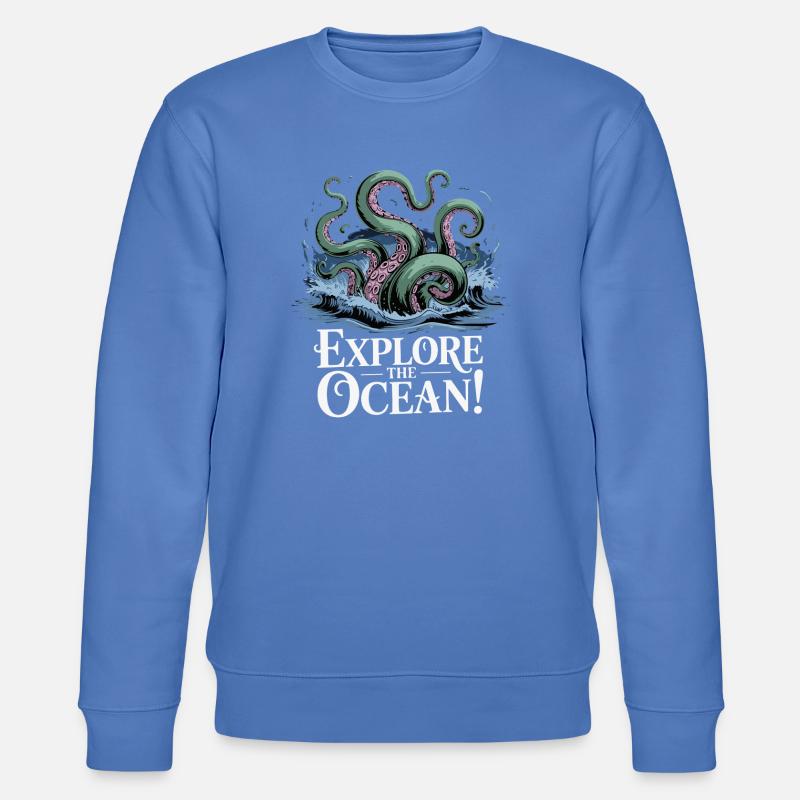 Conception d’aventure de pieuvre océanique - Sweat bio CHANGER Stanley/Stella Unisexe - bleu