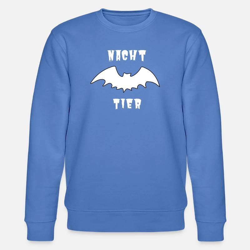 Nachttier_Weis_1 - Stanley/Stella CHANGER Unisex Organic Sweatshirt - bright blue