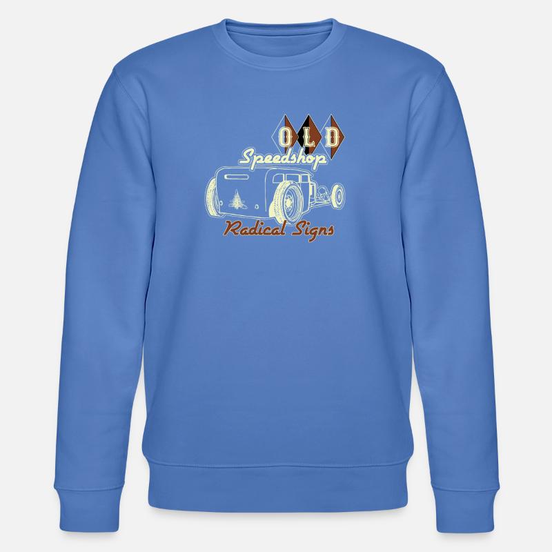 Old School Custom Car Illustration - Stanley/Stella Unisex Bio-Sweatshirt CHANGER  - Blau