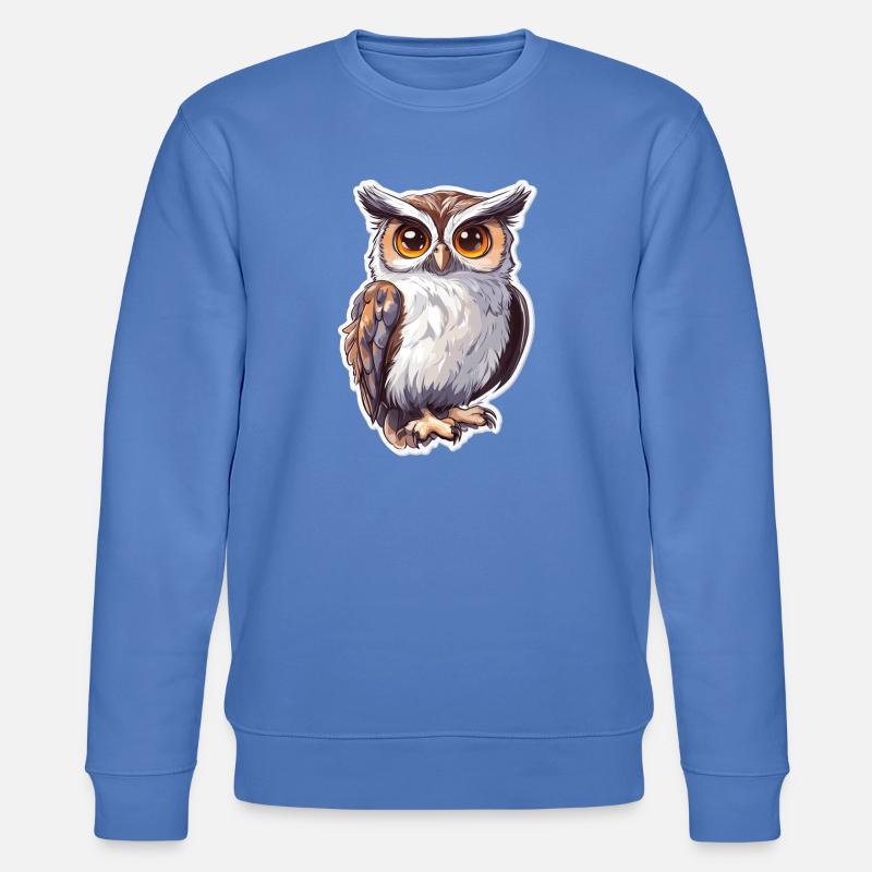 Eule - Stanley/Stella Unisex Bio-Sweatshirt CHANGER  - Blau
