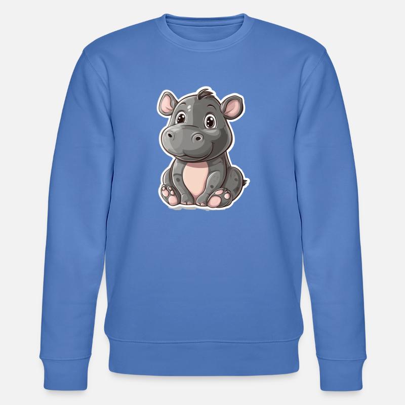 Nilpferd - Stanley/Stella Unisex Bio-Sweatshirt CHANGER  - Blau