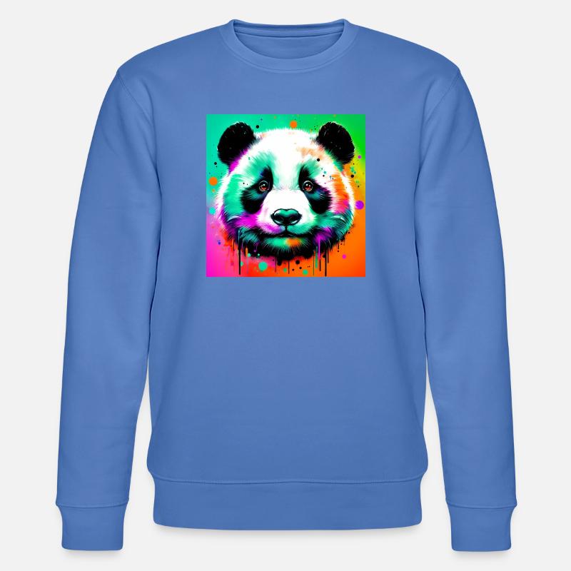 Panda - Stanley/Stella Unisex Bio-Sweatshirt CHANGER - Blau