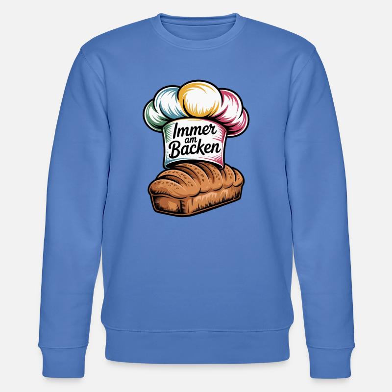 Backen Essen & Genuss Witz - Stanley/Stella Unisex Bio-Sweatshirt CHANGER  - Blau