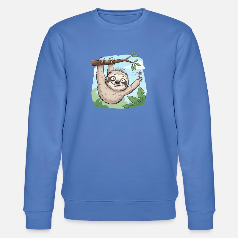 Faultier - Stanley/Stella Unisex Bio-Sweatshirt CHANGER  - Blau