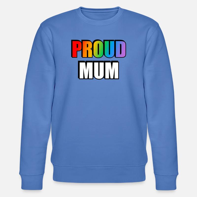 Regenbogen Stolz Mutter Schwul Verbündeter - Stanley/Stella Unisex Bio-Sweatshirt CHANGER  - Blau