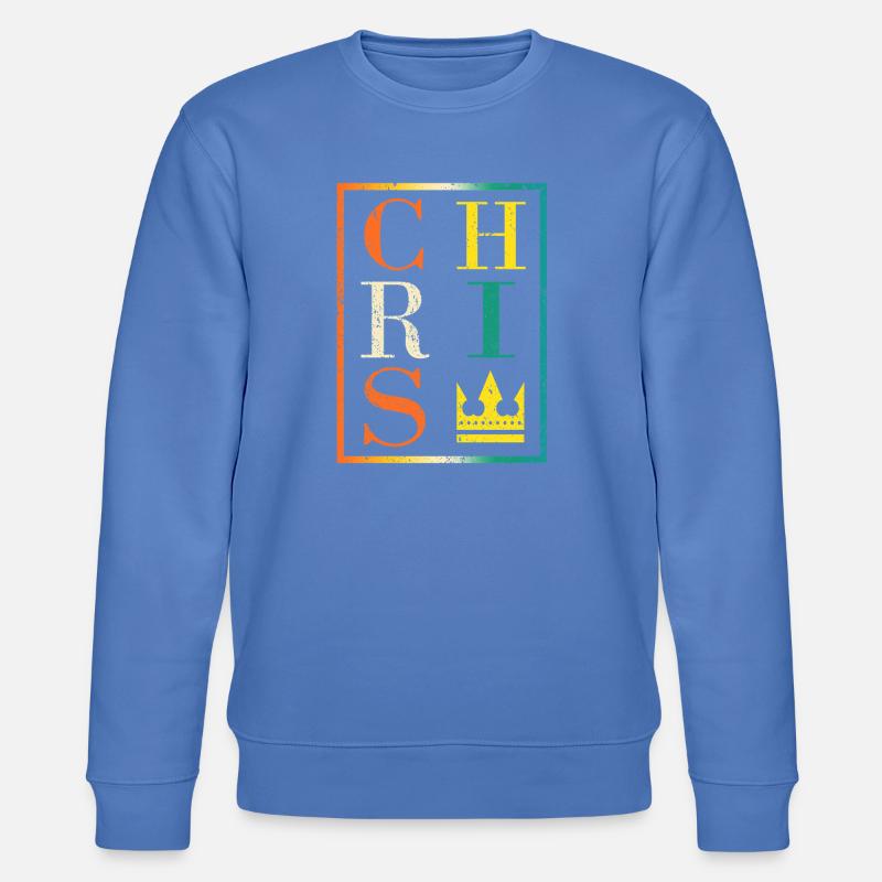 Conception de collage de lettres royales - Sweat bio CHANGER Stanley/Stella Unisexe - bleu