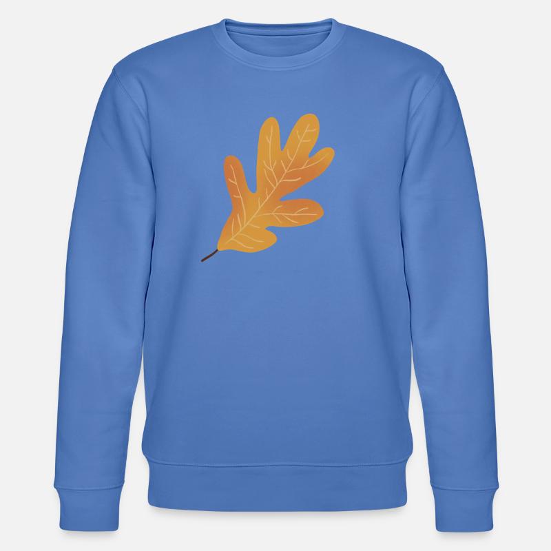 Herbst Eichenblatt Illustration - Stanley/Stella Unisex Bio-Sweatshirt CHANGER  - Blau