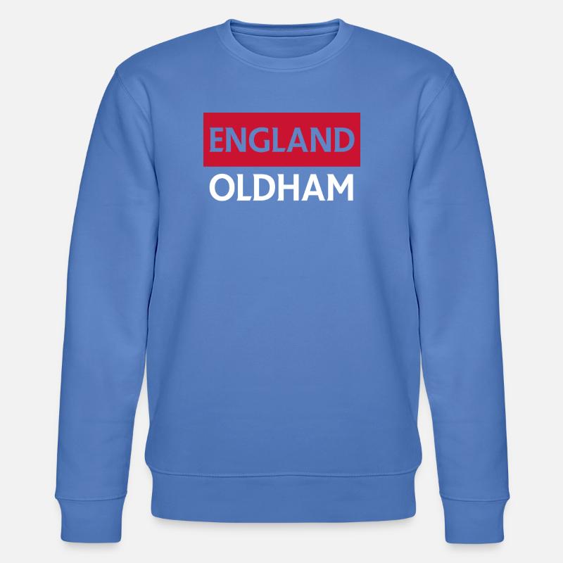 Conception des drapeaux anglais Oldham - Sweat bio CHANGER Stanley/Stella Unisexe - bleu