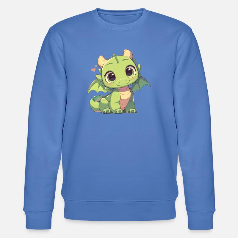 Drachen Drache - Stanley/Stella Unisex Bio-Sweatshirt CHANGER - Blau
