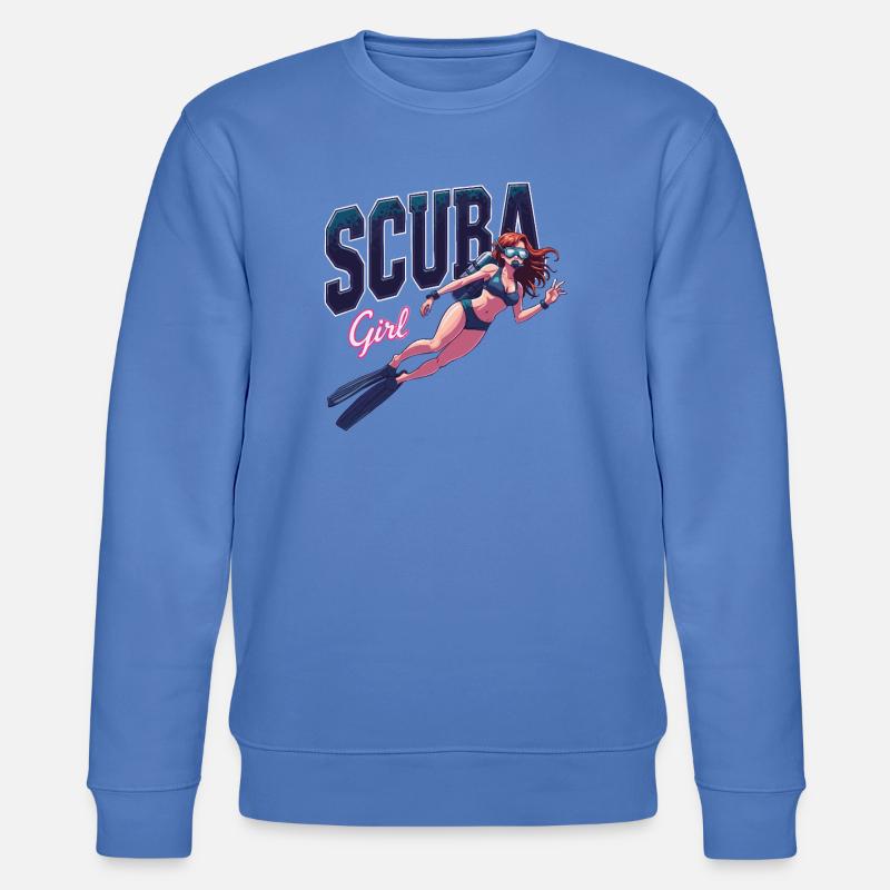 Conception de fille de plongée - Sweat bio CHANGER Stanley/Stella Unisexe - bleu