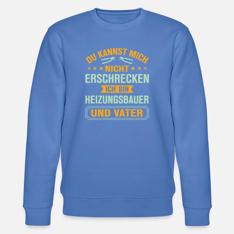 Heating Engineer Heating Construction Plumber Plumber - Stanley/Stella CHANGER Unisex Organic Sweatshirt - bright blue