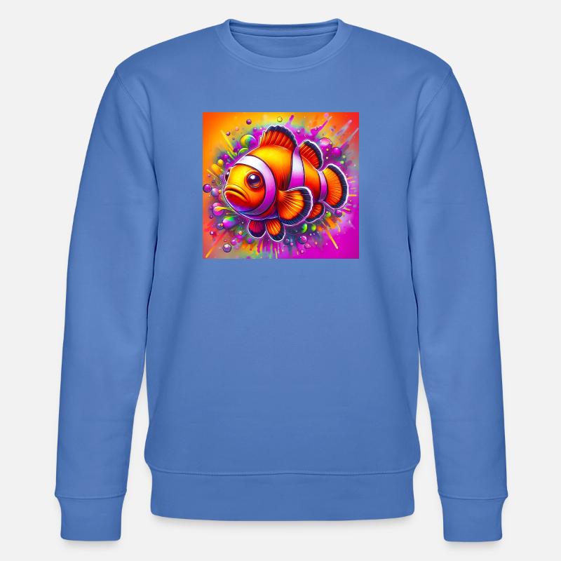 Clownfisch - Stanley/Stella Unisex Bio-Sweatshirt CHANGER  - Blau