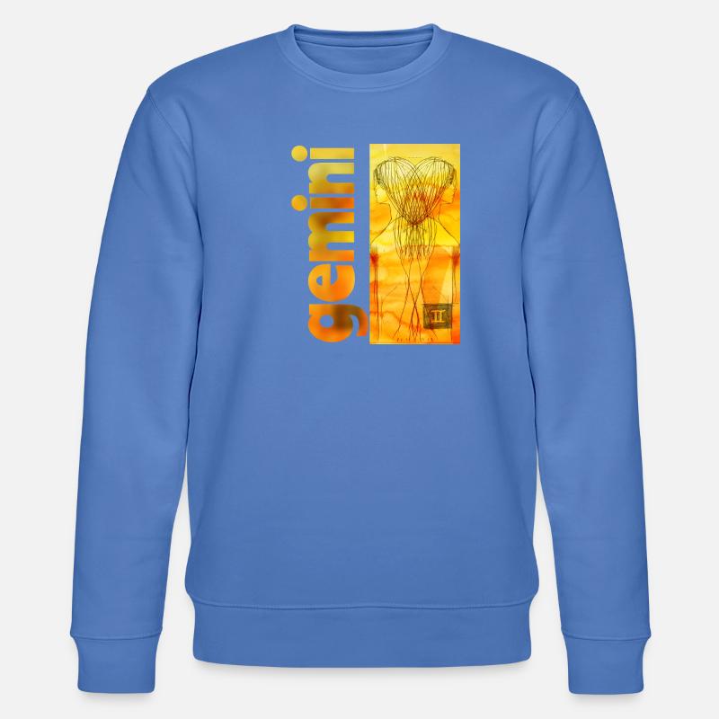 Sternzeichen Zwillinge - Stanley/Stella Unisex Bio-Sweatshirt CHANGER  - Blau