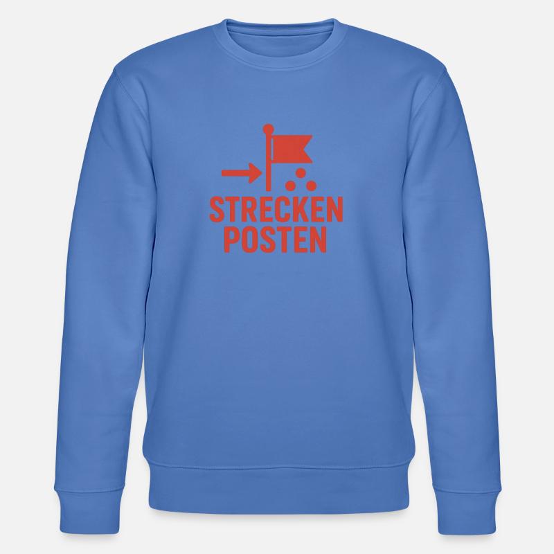 Balise avec drapeau et points - Sweat bio CHANGER Stanley/Stella Unisexe - bleu
