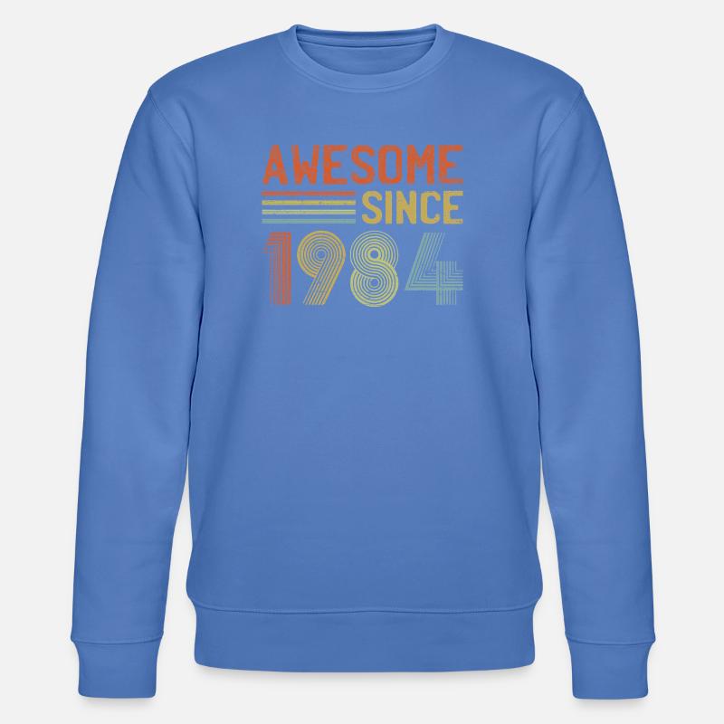 Conception de logo d’anniversaire d’année rétro - Sweat bio CHANGER Stanley/Stella Unisexe - bleu