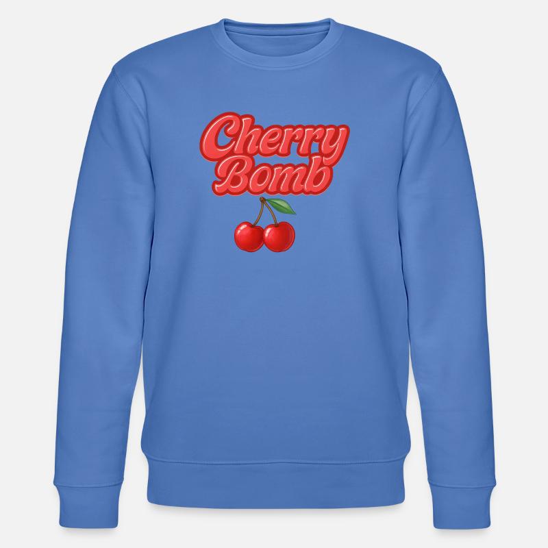cherry bomb / y2k design - Stanley/Stella Unisex Bio-Sweatshirt CHANGER  - Blau