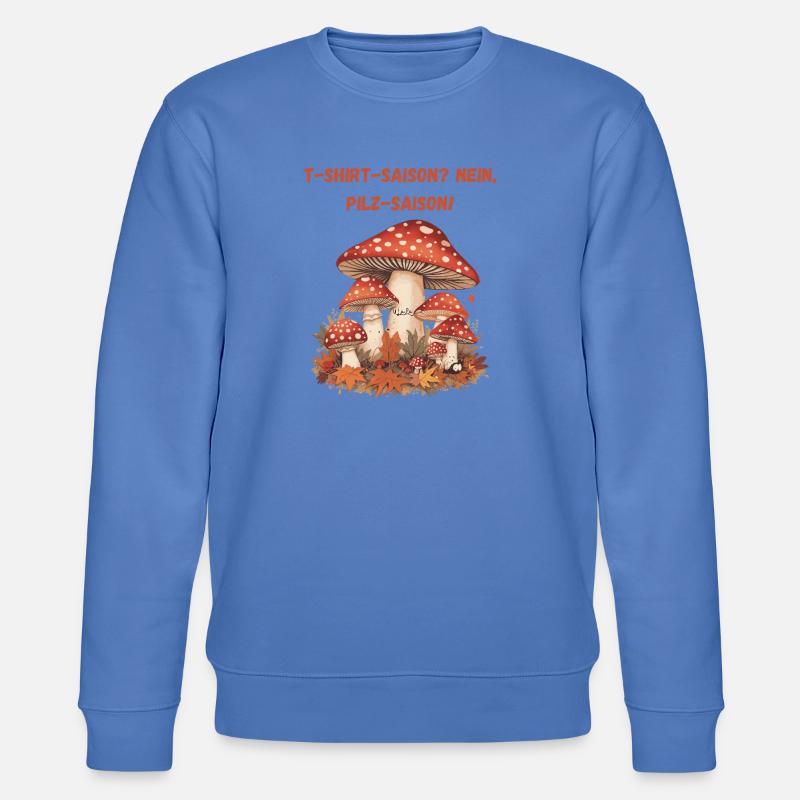 Saison des champignons Automne Illustration Champignons - Sweat bio CHANGER Stanley/Stella Unisexe - bleu