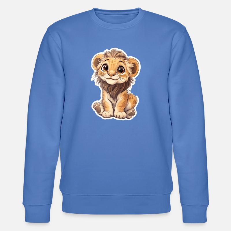 Löwe - Stanley/Stella Unisex Bio-Sweatshirt CHANGER  - Blau