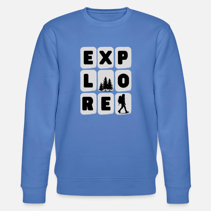 Conception de silhouette de randonnée aventureuse - Sweat bio CHANGER Stanley/Stella Unisexe - bleu
