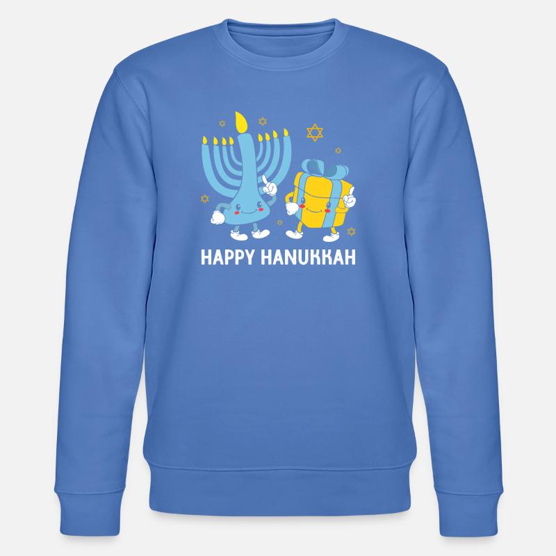 Hanukkah Chanukkah Hanukah Gnom - Stanley/Stella Unisex Bio-Sweatshirt CHANGER  - Blau