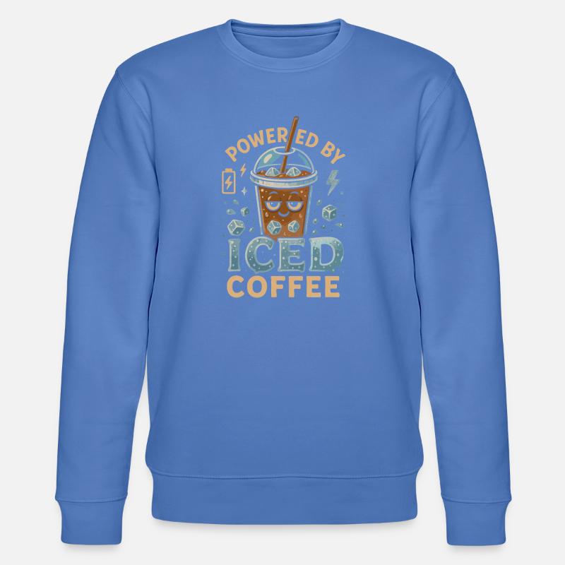Powered by Eiskaffee - Stanley/Stella Unisex Bio-Sweatshirt CHANGER  - Blau