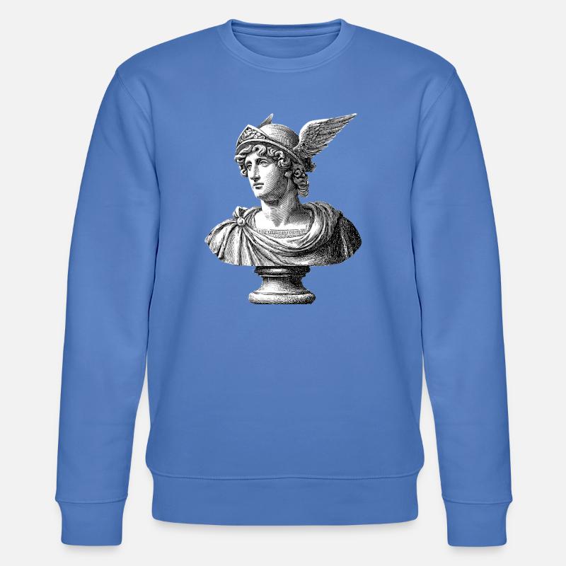 Buste antique Hermès - Gravure classique - Sweat bio CHANGER Stanley/Stella Unisexe - bleu