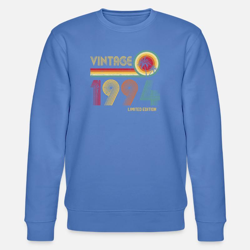 Millésime 1994 Edition Limitée Sunset Palm - Sweat bio CHANGER Stanley/Stella Unisexe - bleu
