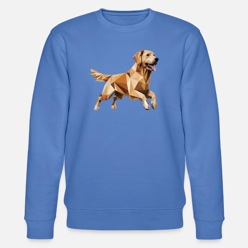 Golden Retriever - Cool Low Poly  Logo - Sweat bio CHANGER Stanley/Stella Unisexe - bleu