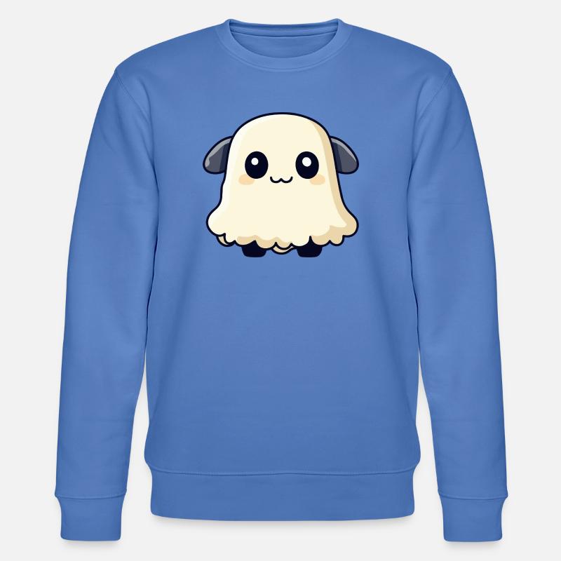 Schaf Halloween Geist - Stanley/Stella Unisex Bio-Sweatshirt CHANGER  - Blau