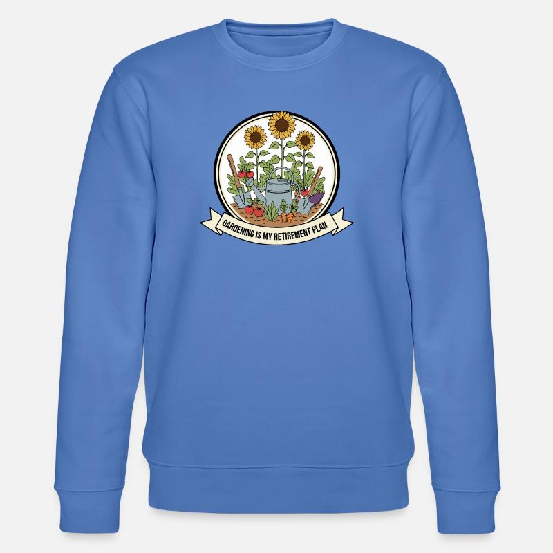 Jardinage Mon plan de retraite - Sweat bio CHANGER Stanley/Stella Unisexe - bleu