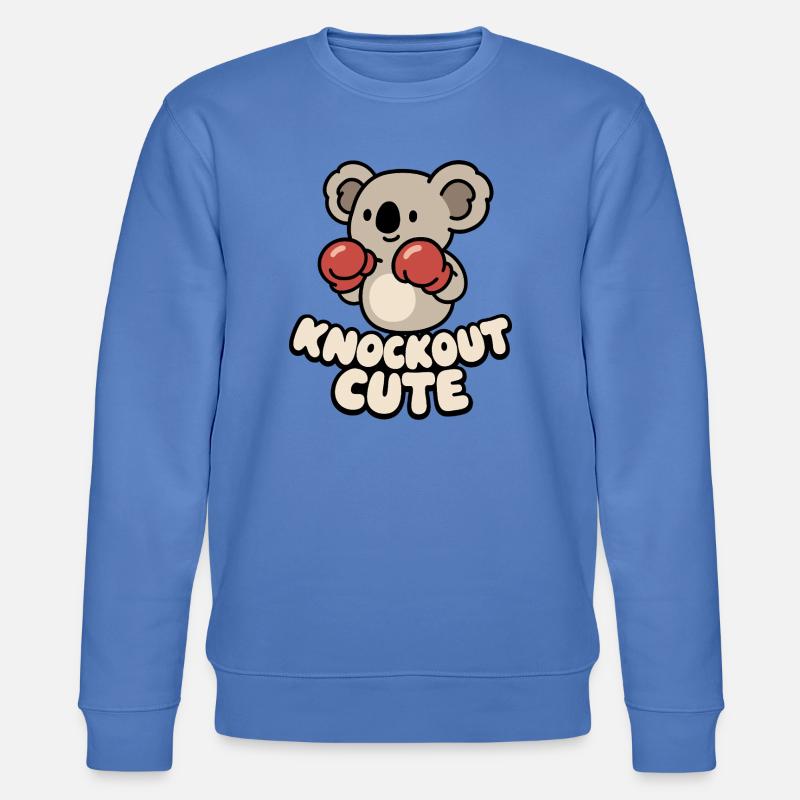 Koala Knockout Cute - Stanley/Stella Unisex Bio-Sweatshirt CHANGER  - Blau